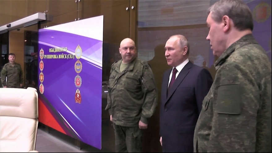 Tổng thống Nga Putin thăm sở chỉ huy chiến dịch quân sự đặc biệt
